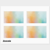 Abstrakte Art Pink Red Yellow Blank Vorlage Rechteckiger Aufkleber (Blatt)