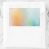 Abstrakte Art Pink Red Yellow Blank Vorlage Rechteckiger Aufkleber (Tasche)