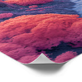 Abstrakte Art Poster mit faszinierendem Lar-Bild (Ecke)