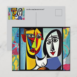 Abstrakte Art Postkarte