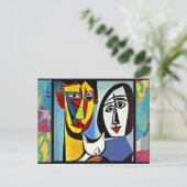 Abstrakte Art Postkarte (Stehend Vorderseite)