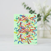 Abstrakte Art Postkarte (Stehend Vorderseite)