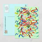 Abstrakte Art Postkarte (Vorne/Hinten)