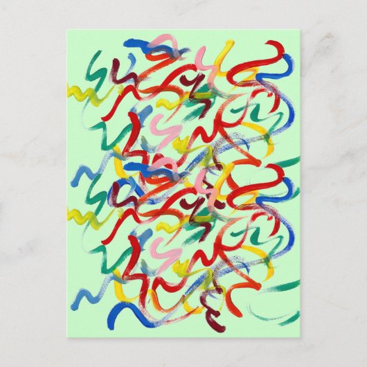 Abstrakte Art Postkarte (Vorderseite)
