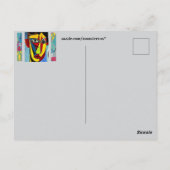 Abstrakte Art Postkarte (Rückseite)