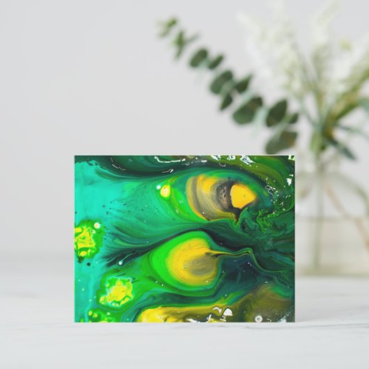 Abstrakte Art Postkarte (Stehend Vorderseite)