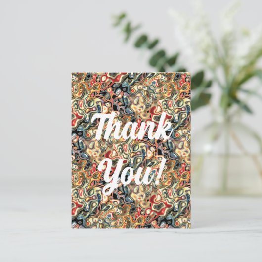 Abstrakte Art Postkarte (Stehend Vorderseite)