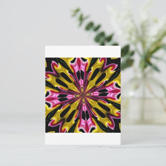 ABSTRAKTE ART POSTKARTE (Stehend Vorderseite)