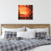 Abstrakte Art Quad Canvas Print Leinwanddruck (Insitu (Schlafzimmer))