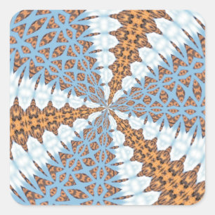 ABSTRAKTE ART QUADRATISCHER AUFKLEBER