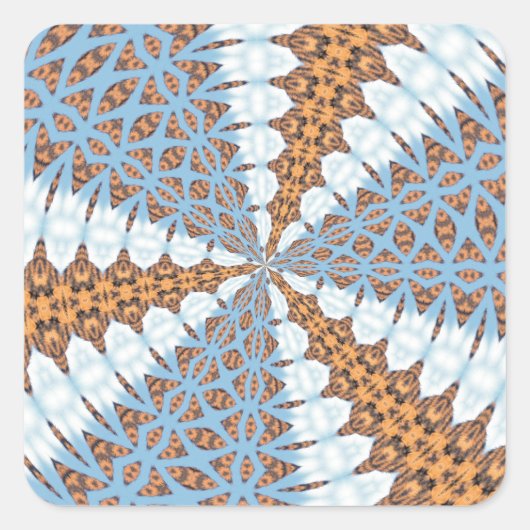 ABSTRAKTE ART QUADRATISCHER AUFKLEBER (Vorderseite)