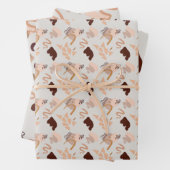 Abstrakte Art Shades of Brown Geschenkpapier Set (Beispiel)