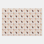 Abstrakte Art Shades of Brown Geschenkpapier Set (Vorderseite)