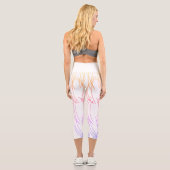 Abstrakte Art Sketch Lines Curves Leggings (Rückseite)
