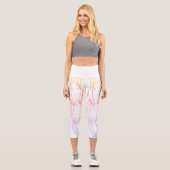 Abstrakte Art Sketch Lines Curves Leggings (Vorderseite)
