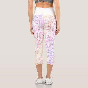 Abstrakte Art Sketch Lines Curves Leggings