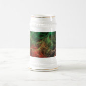 Abstrakte Art Space Fire Bierglas (Mittel)
