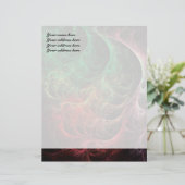 Abstrakte Art Space Fire Briefbogen (Stehend Vorderseite)