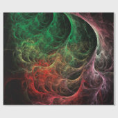 Abstrakte Art Space Fire Geschenkpapier (Flach)