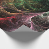 Abstrakte Art Space Fire Geschenkpapier (Ecke)
