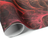 Abstrakte Art Space Fire Geschenkpapier (Rolleneckpunkt)
