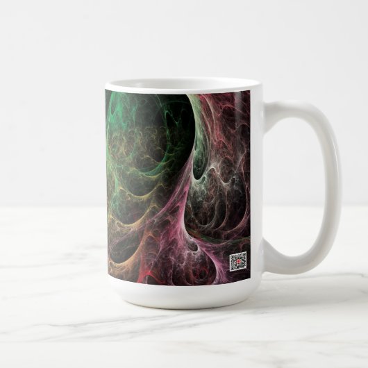 Abstrakte Art Space Fire Kaffeetasse (Rechts)