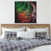 Abstrakte Art Space Fire Leinwanddruck (Insitu (Schlafzimmer))