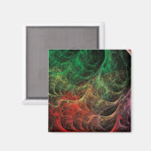 Abstrakte Art Space Fire Magnet (Vorderseite/Rückseite)