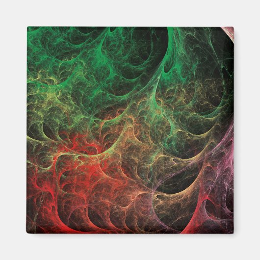 Abstrakte Art Space Fire Magnet (Vorne)