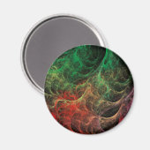 Abstrakte Art Space Fire Magnet (Vorderseite/Rückseite)