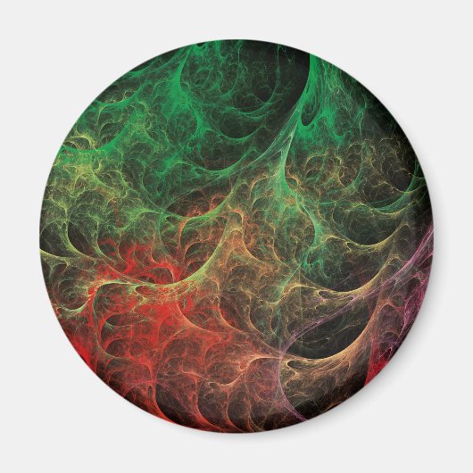 Abstrakte Art Space Fire Magnet (Vorne)
