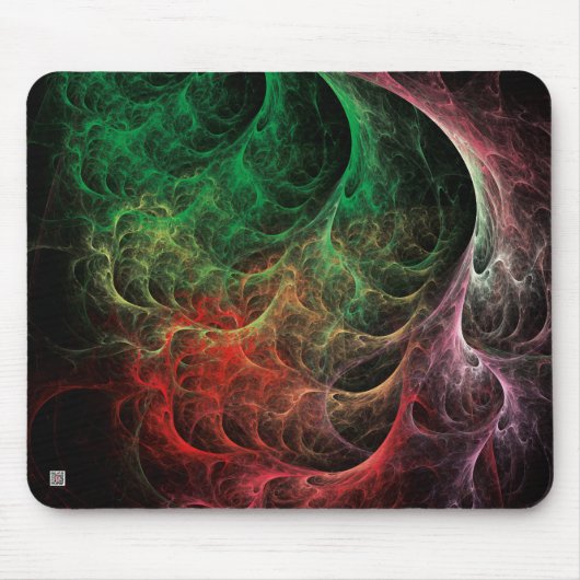 Abstrakte Art Space Fire Mousepad (Vorne)