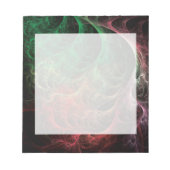 Abstrakte Art Space Fire Notizblock (Vorderseite)