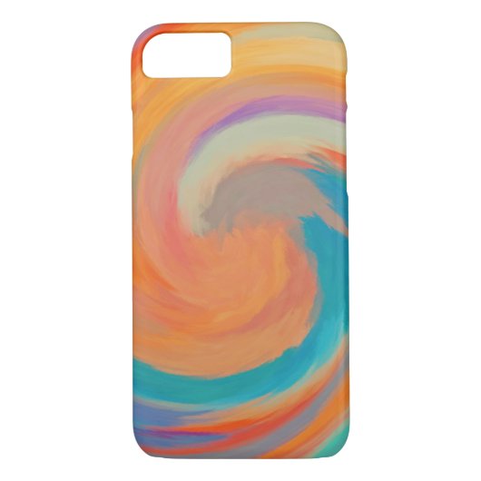 Abstrakte Art Swirt farbenfrohe Farbe Hintergrund Case-Mate iPhone Hülle (Rückseite)