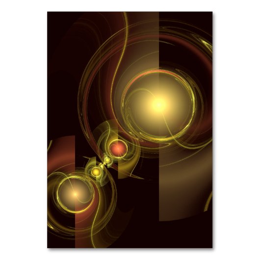 Abstrakte Art Table Card mit intimer Verbindung Tischnummer (Vorderseite)