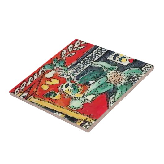 Abstrakte Art Tiles, Blume auf dem Tisch Fliese (Seite)