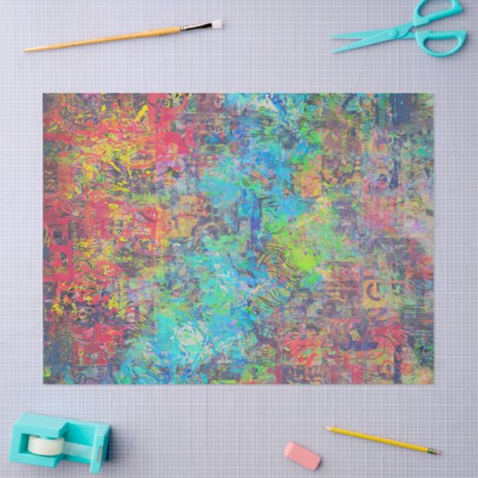 Abstrakte Art Tissue oder Decoupage Seidenpapier (Basteln)