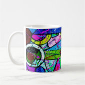 Abstrakte Art Title: Juggler-Green Tint Kaffeetasse (Links)