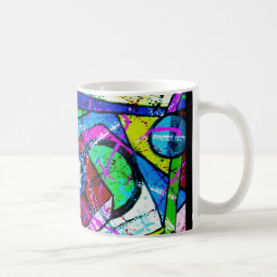 Abstrakte Art Title: Juggler-Green Tint Kaffeetasse
