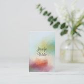 Abstrakte Art Typografie Trendy Moderne Vertikal Visitenkarte (Stehend Vorderseite)