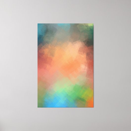 Abstrakte Art Yellow Blue Green Moderne Farben Leinwanddruck (Vorderseite)