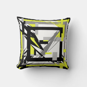 Abstrakte Art Yellow Throw Kissen Kissen Kissen