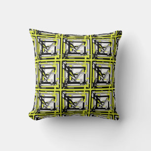 Abstrakte Art Yellow Throw Kissen Kissen Kissen