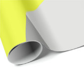 Abstrakte Art Yellow White Gray Muster Geschenkpapier (Rolleneckpunkt)