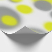 Abstrakte Art Yellow White Gray Muster Geschenkpapier (Ecke)