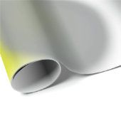 Abstrakte Art Yellow White Gray Muster Geschenkpapier (Rolleneckpunkt)