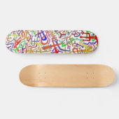 ABSTRAKTE ARTBOARD (weißer Hintergrund) Skateboard (Horizontal)