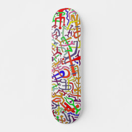 ABSTRAKTE ARTBOARD (weißer Hintergrund) Skateboard