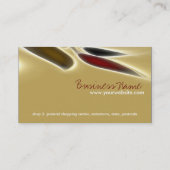 Abstrakte Artist - Vertikale Visitenkarte (Rückseite)