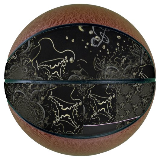 Abstrakte Artwork Black Basketball (Vorderseite)